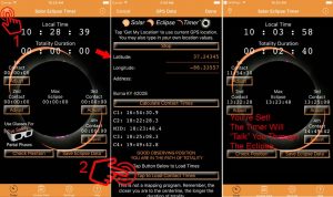 Solar Eclipse Timer App for the Great American Solar Eclipse 2017