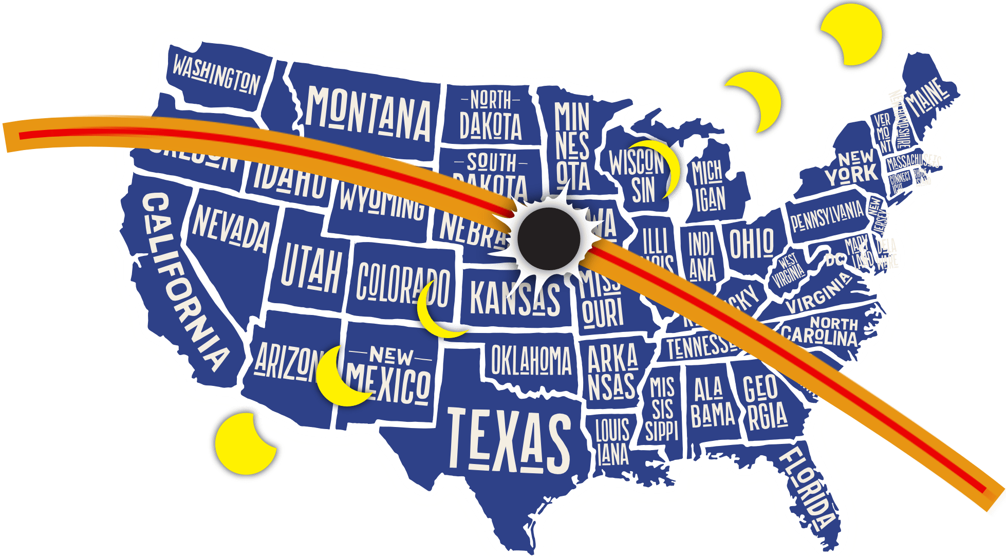 Solar Eclipse Maps Plus Eclipse Times for Your Area and Eclipse