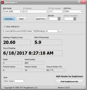 Knightware SQM Reader
