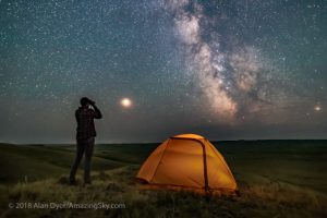 time-lapse nightscape video