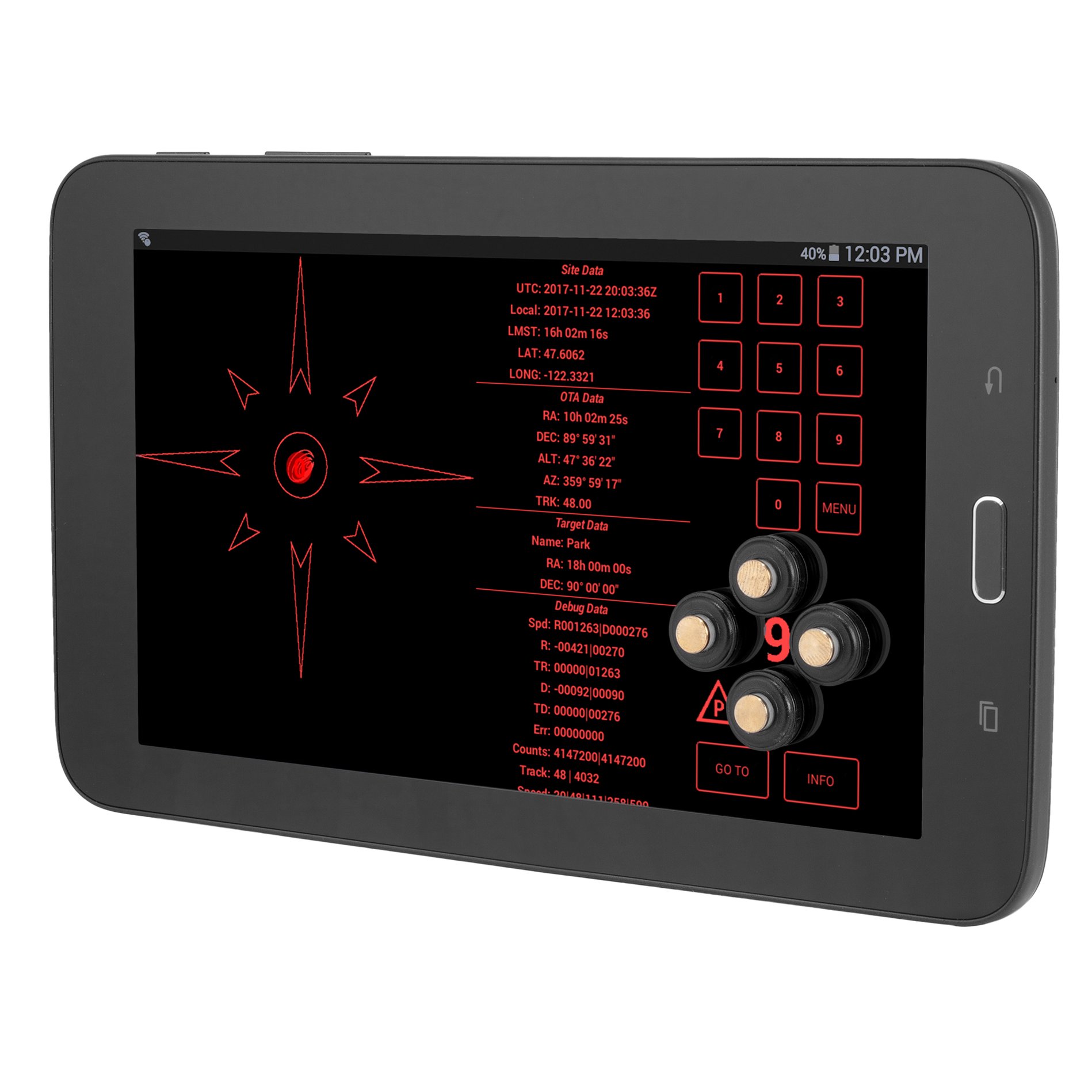ExploreStars App Tactile Touch Screen Buttons Astronomy Technology Today