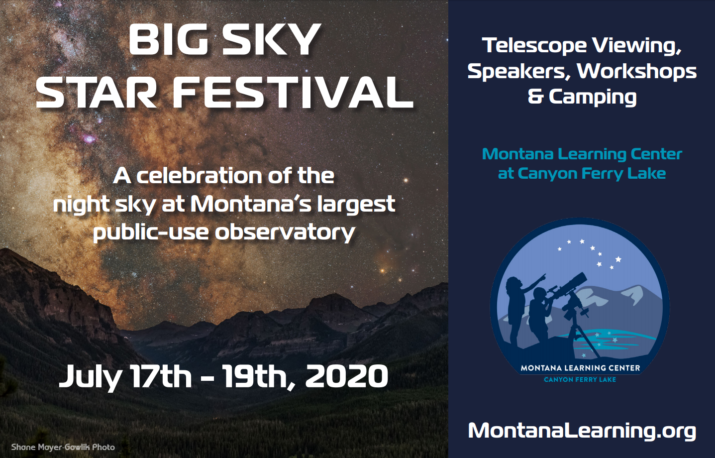 Montana Learning Center’s Inaugural Big Sky Star Festival Astronomy