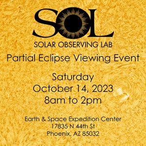 Solar Observing Lab 2023 Eclipse Viewing Event